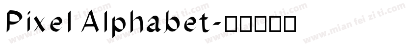 Pixel Alphabet字体转换